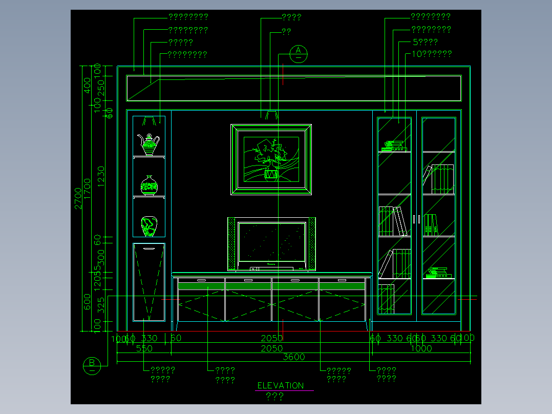 家装类CAD图块(三)-FH01016B
