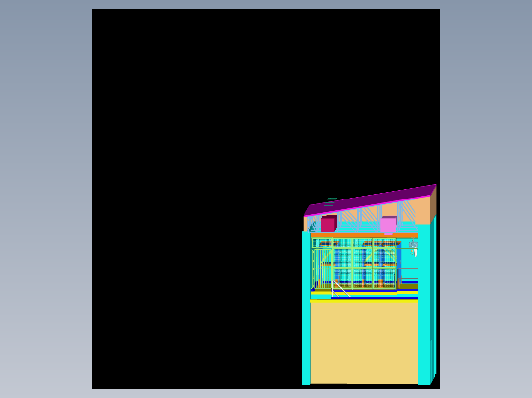 环卫卫生储藏仓库模型3D图纸 dwg格式