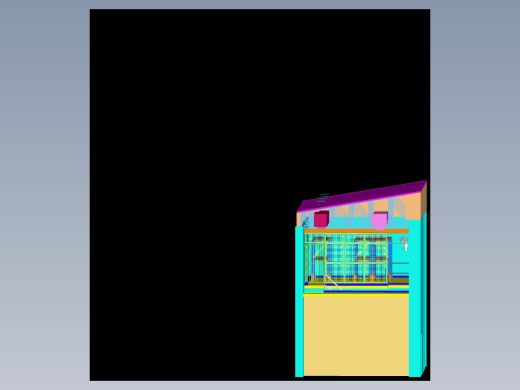环卫卫生储藏仓库模型3D图纸 dwg格式