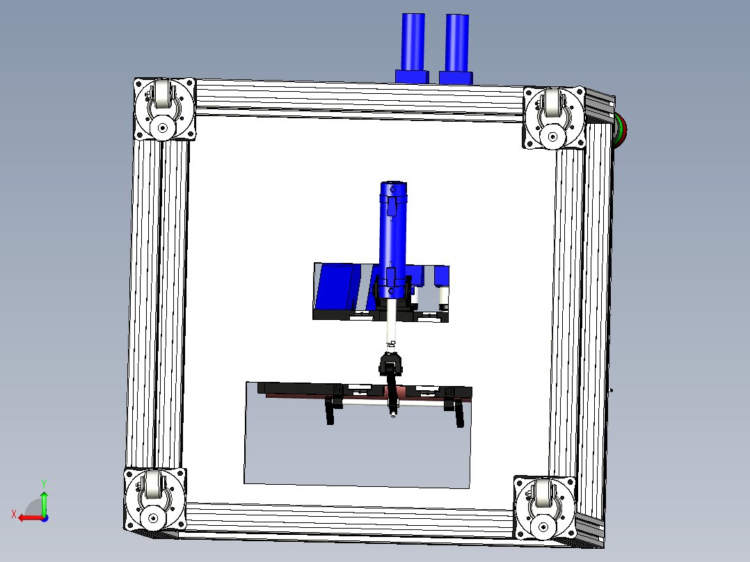 438打孔机后视图
