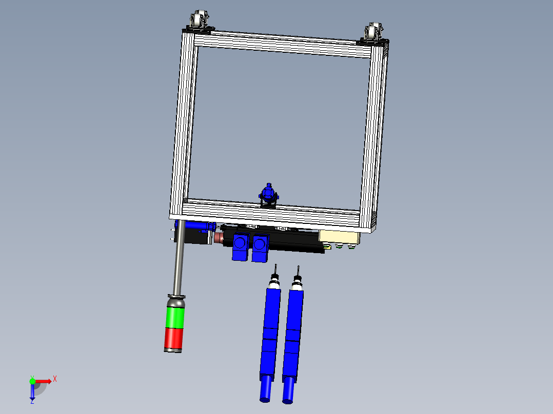 438打孔机俯视图