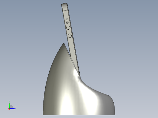 solidworks 智能手机底座左视缩略图