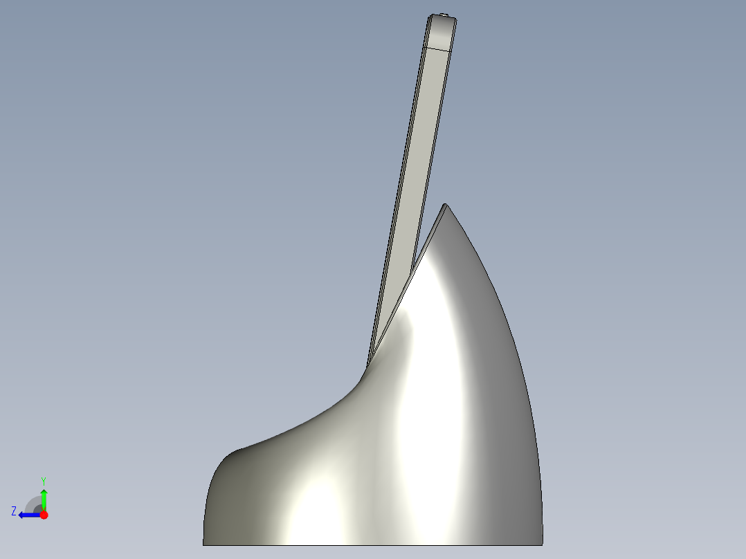 solidworks 智能手机底座右视图