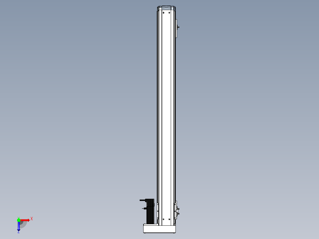 Toyo东佑达直线模组-ETH12-1000-BR-100W+煞車俯视图