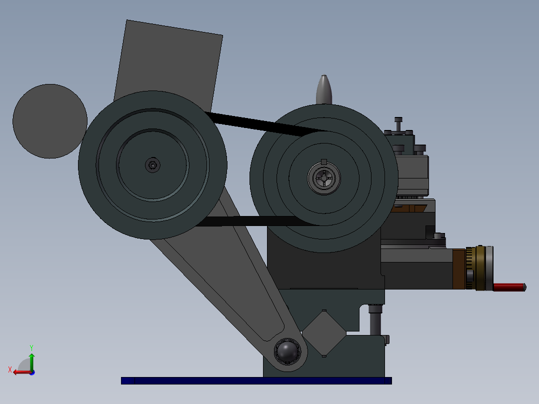 397数控铣削一体机床后视图
