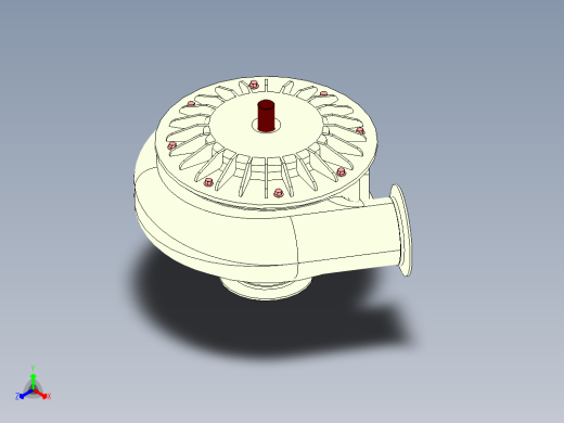 离心式水轮机2正等轴测缩略图