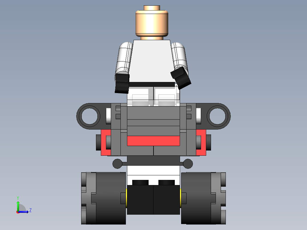 乐高星球大战汽车骑兵左视图