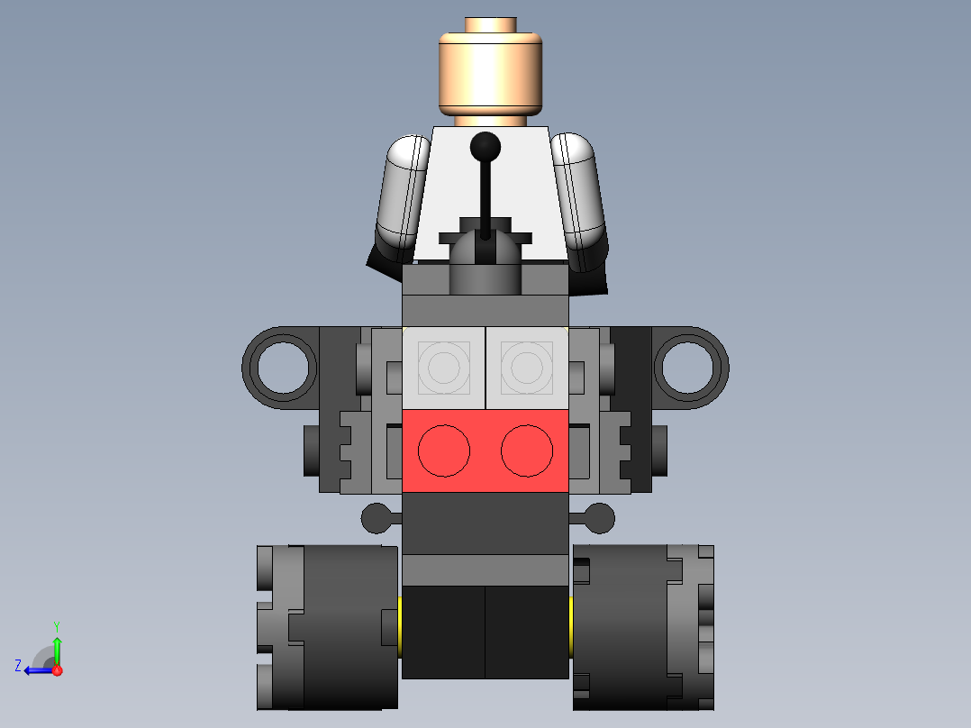 乐高星球大战汽车骑兵右视图
