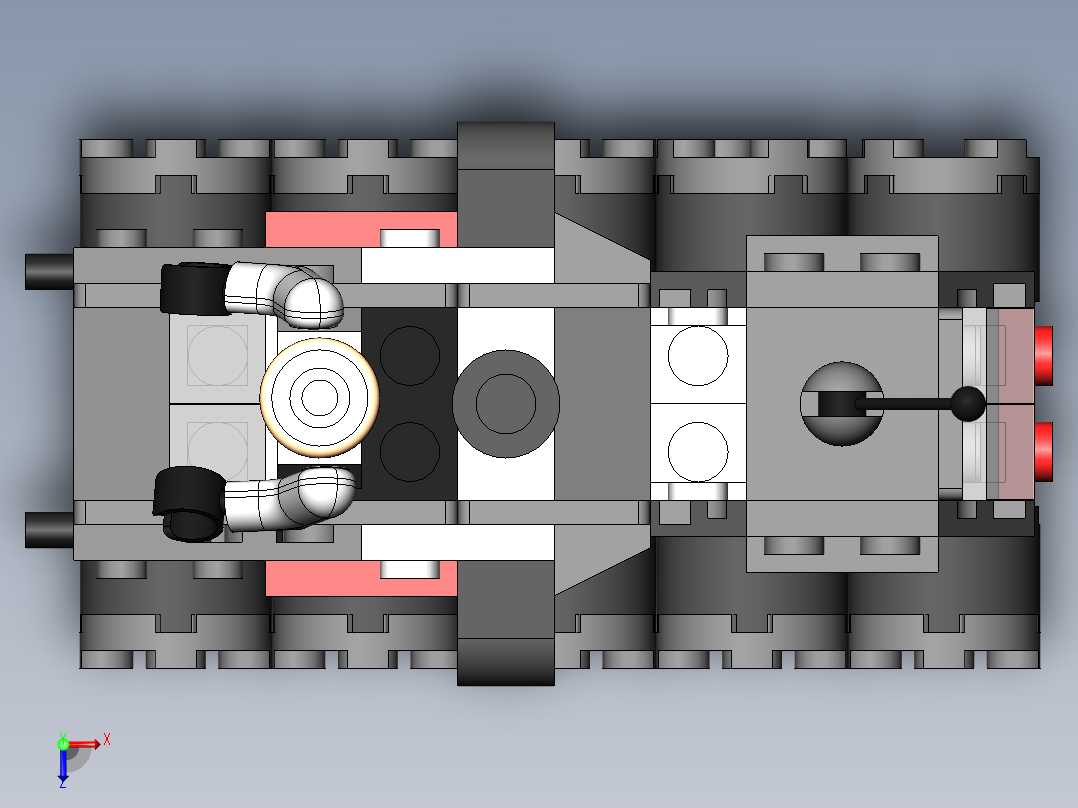乐高星球大战汽车骑兵俯视图