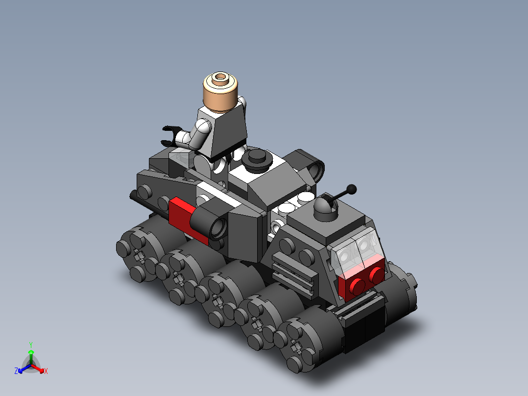 乐高星球大战汽车骑兵正等轴测图