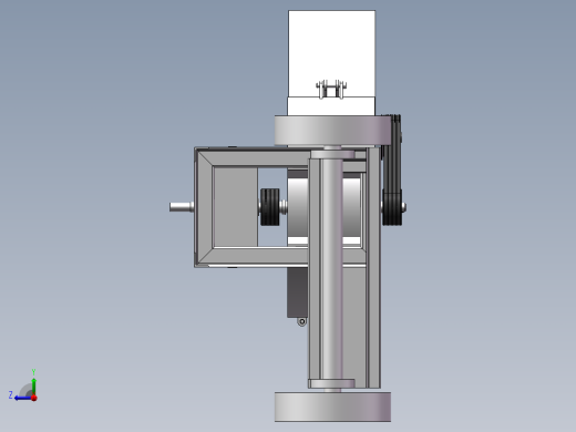 小型可移动式树枝粉碎机设计右视缩略图