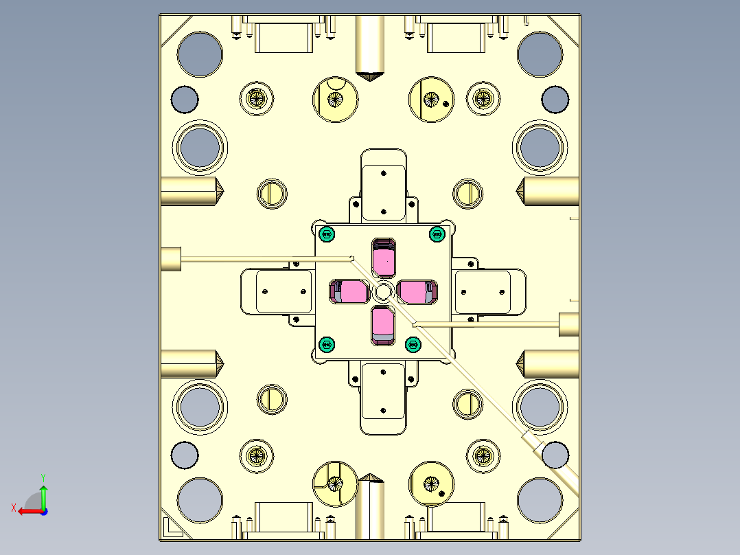 4555-DCI 内滑块+扣机后视图