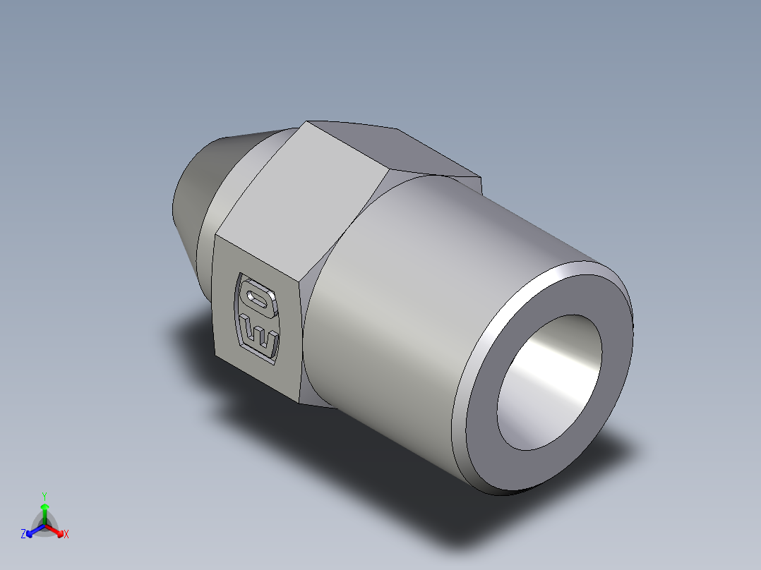 卡套式工业通用硬管接头EO_Weld_connector_AS06SX主视图