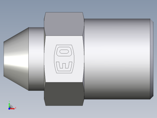 卡套式工业通用硬管接头EO_Weld_connector_AS06SX前视缩略图