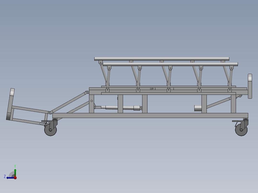 多功能护理床右视图