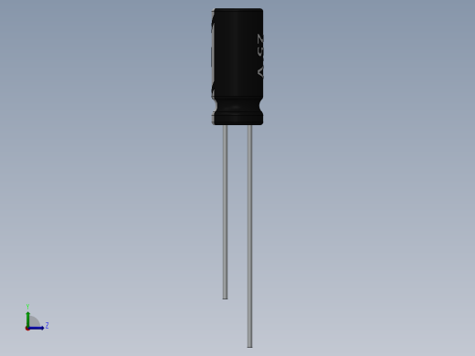 电容器 二极管 电阻器-Capacitor 47uF-25V左视缩略图