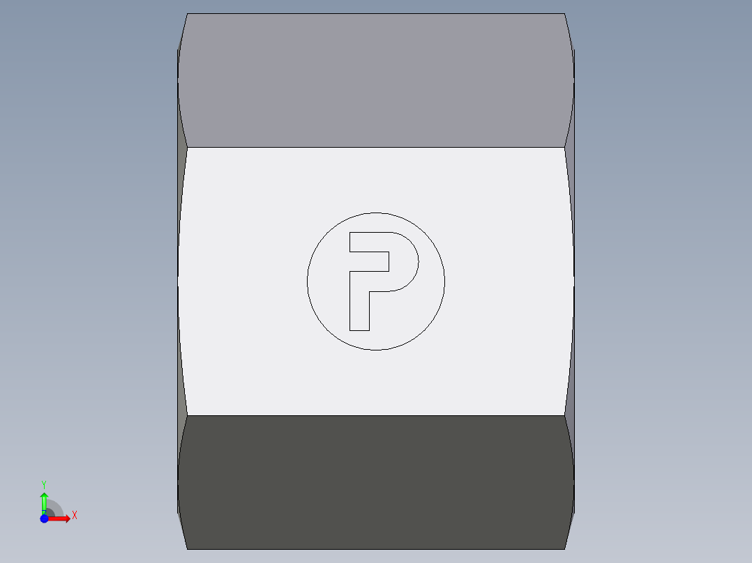 卡套式工业通用硬管接头EO_Nut_EO_24__Cone_end_M08LCFX前视图