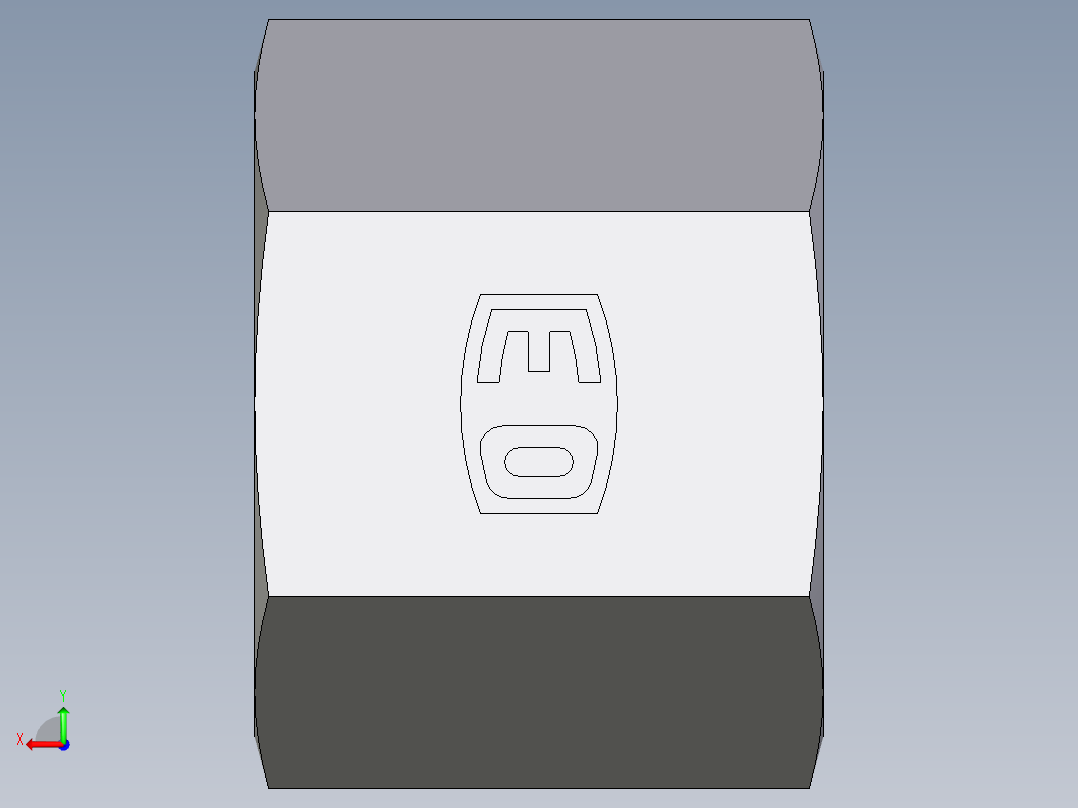 卡套式工业通用硬管接头EO_Nut_EO_24__Cone_end_M08LCFX后视图