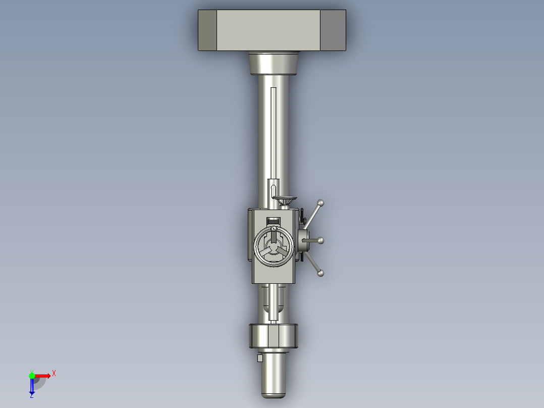 小摇臂钻俯视图