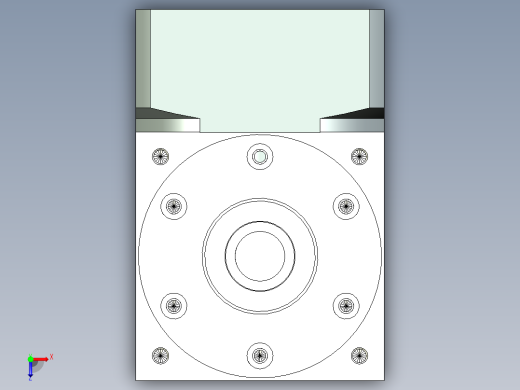 换向器PW90双轴-1 19-70-90-M6.stp俯视缩略图