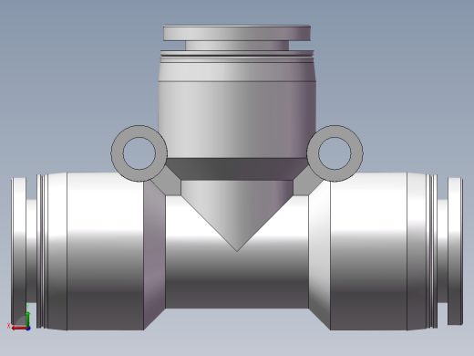 气动接头-T型三通APE12(12厘)后视缩略图
