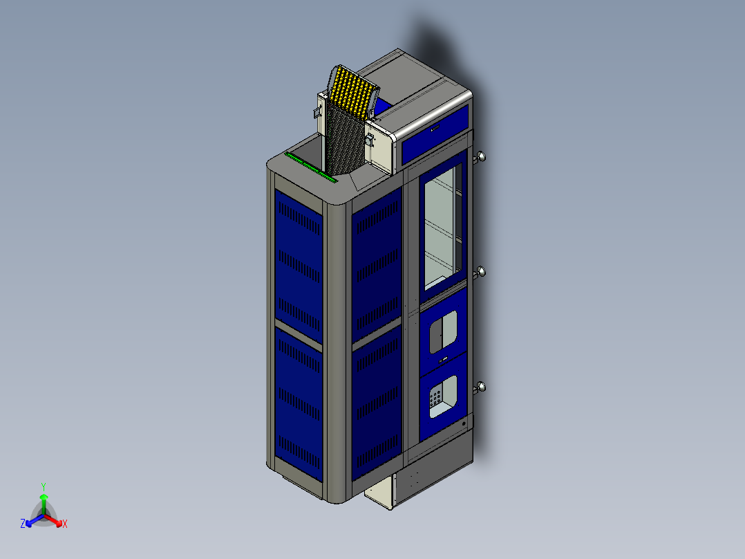 3.5米风冷式冷冻机正等轴测图
