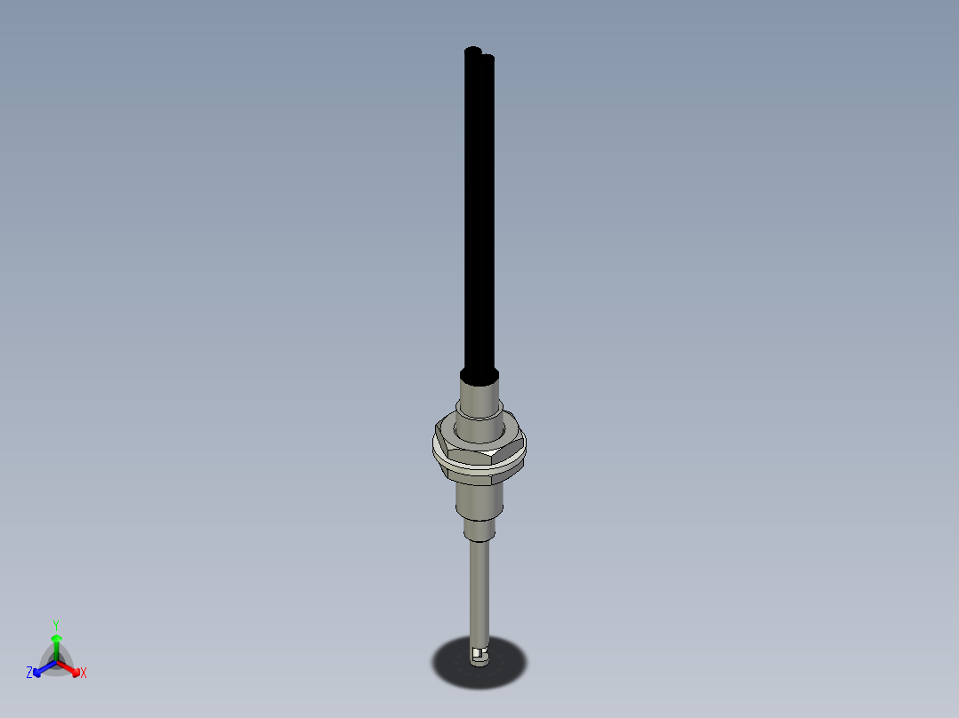 侧视光纤_漫反射型FR-F611-S正等轴测图