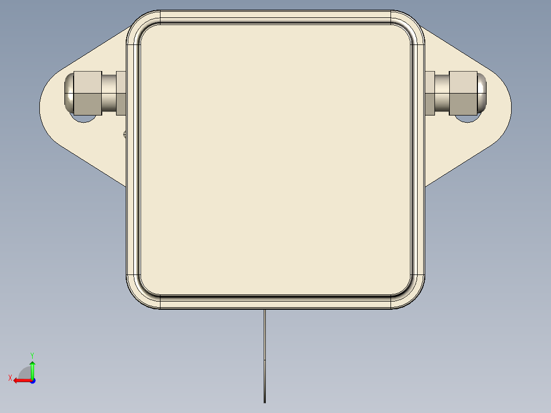 旋转式液位传感器后视图
