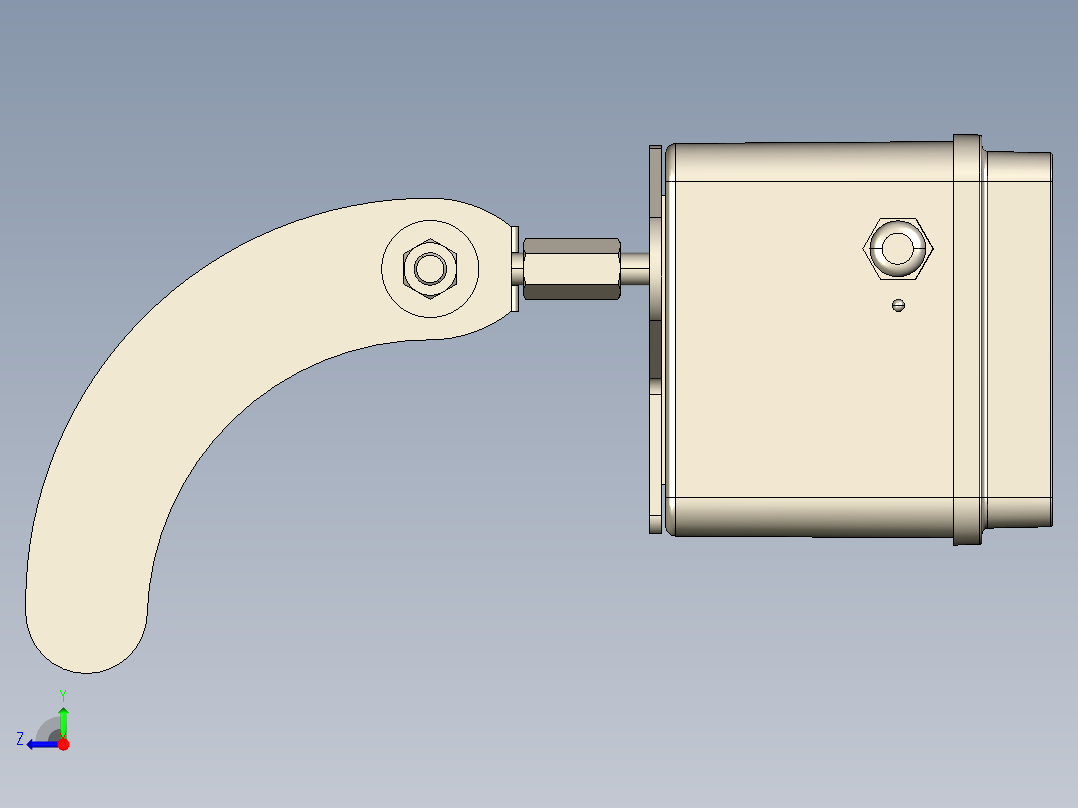 旋转式液位传感器右视图