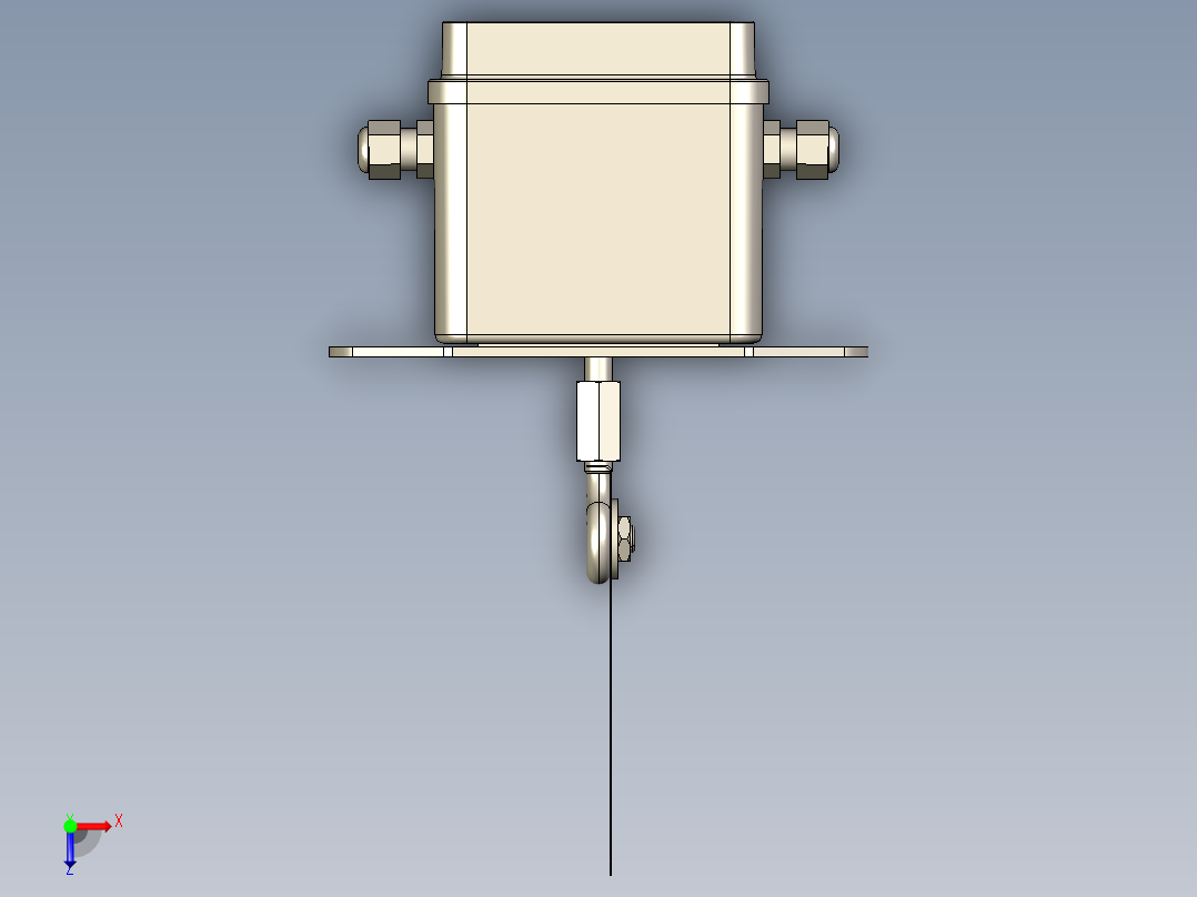 旋转式液位传感器俯视图