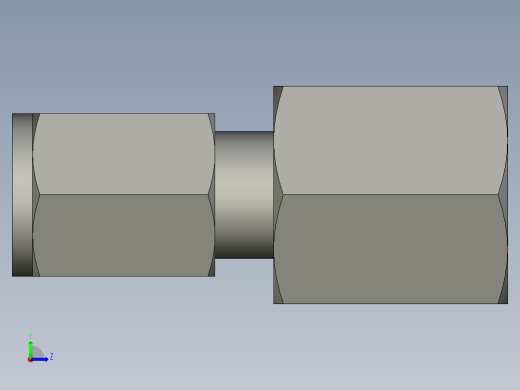 卡套式工业通用硬管接头4-4_gbu-s左视缩略图