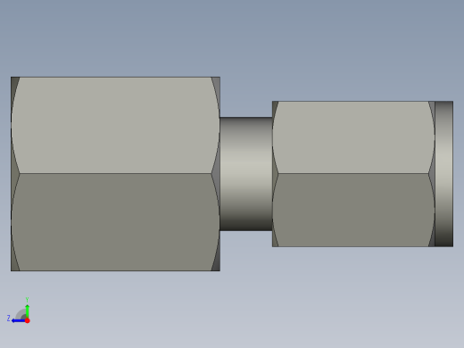 卡套式工业通用硬管接头4-4_gbu-s右视缩略图