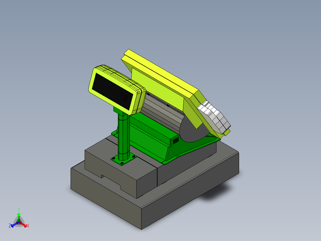 收银台正等轴测图