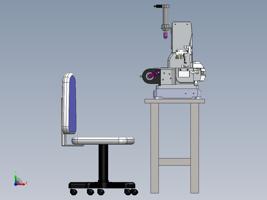 缝纫机sw18可编辑前视图
