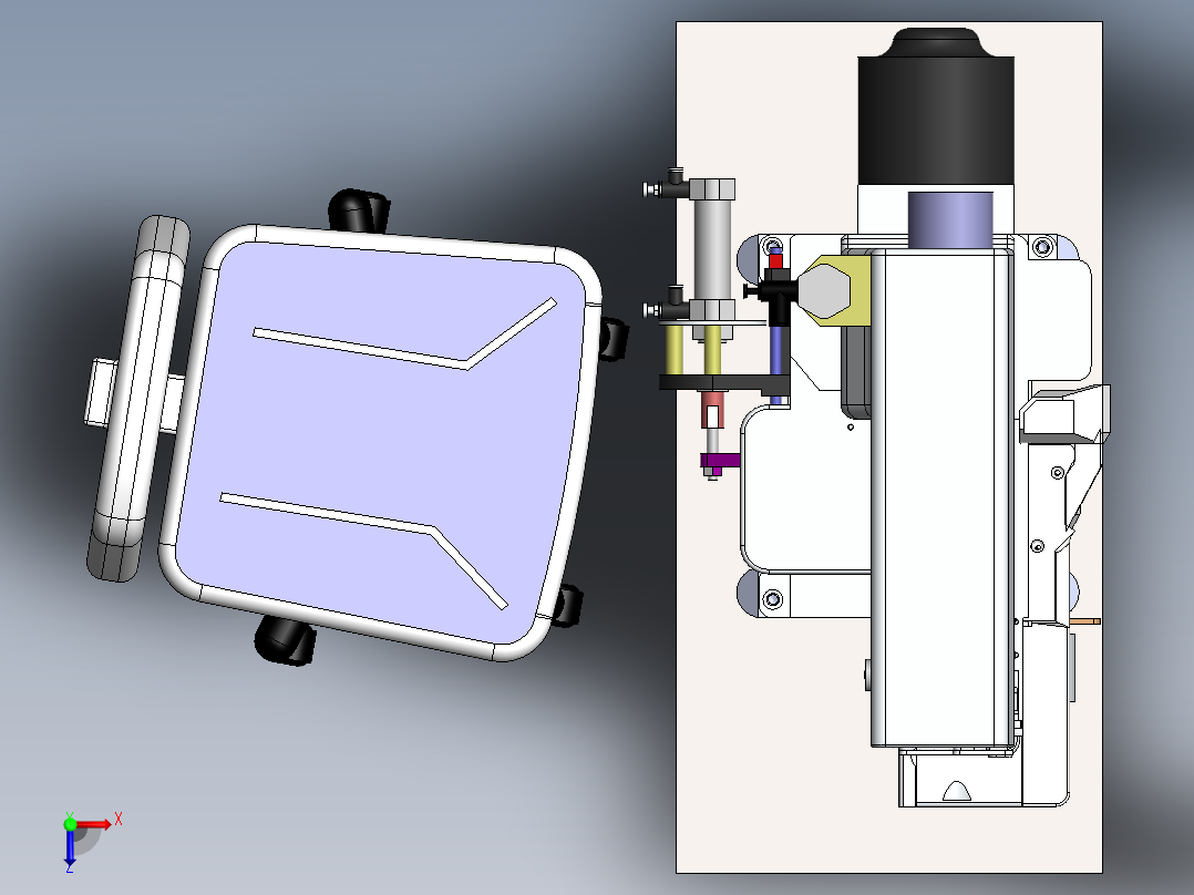缝纫机sw18可编辑俯视图
