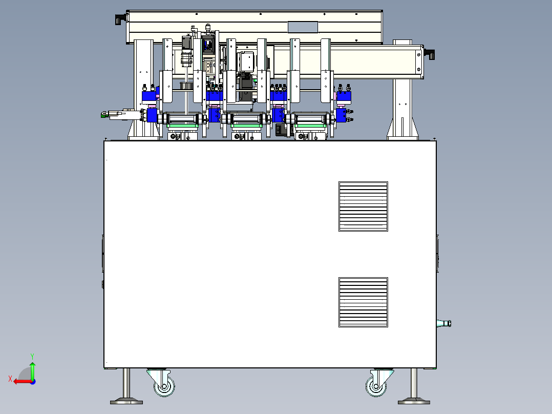 二维码检测机台step后视图