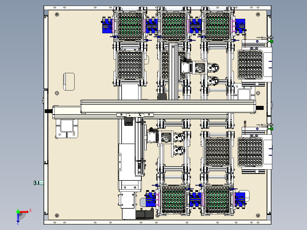 二维码检测机台step俯视图