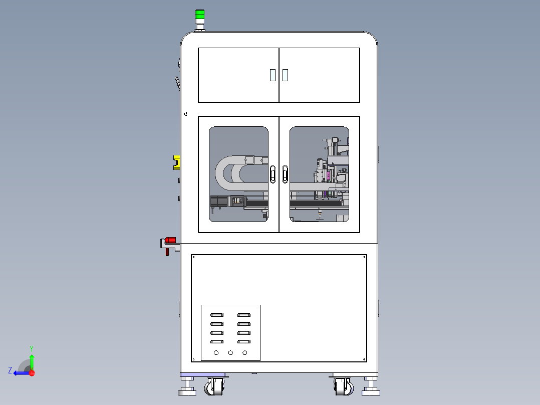 锁螺丝镭射检查一体机sw24可编辑右视图