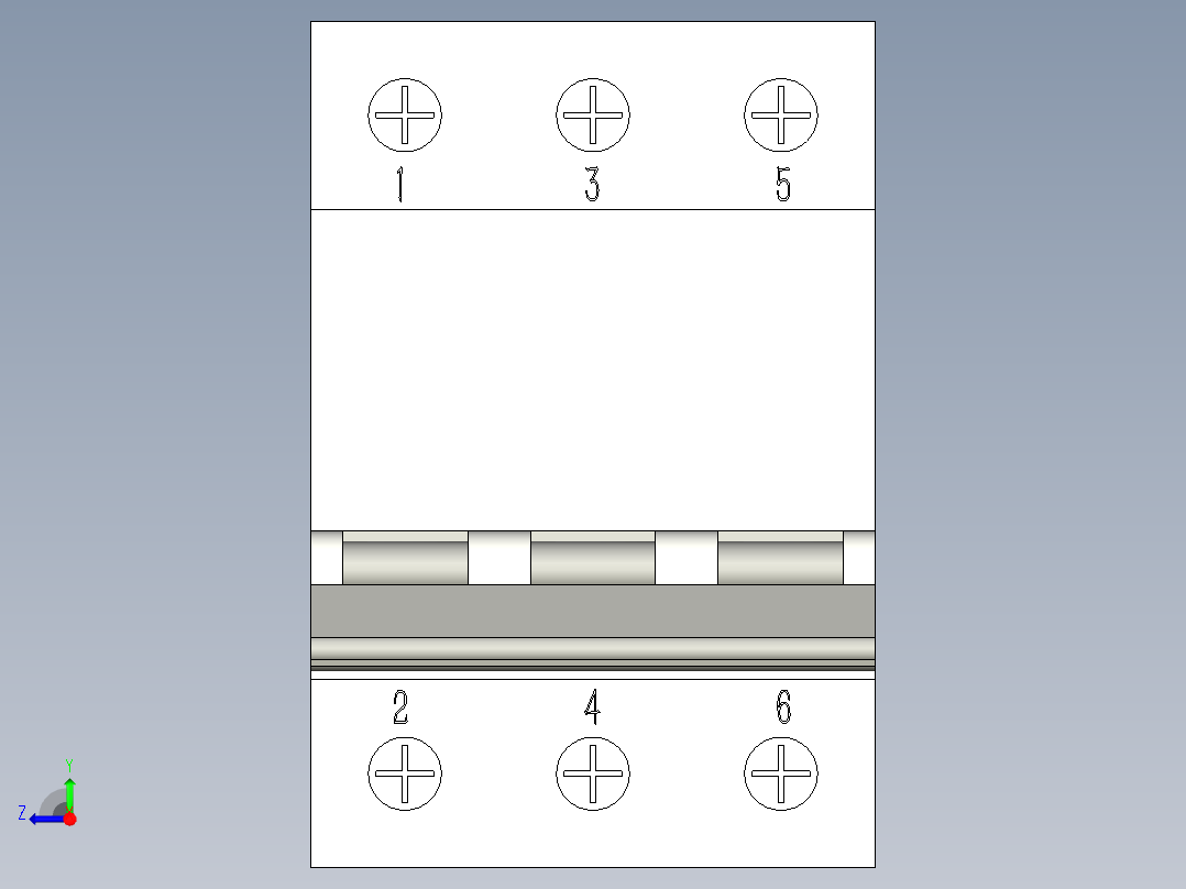 施耐德C65N 3P右视图