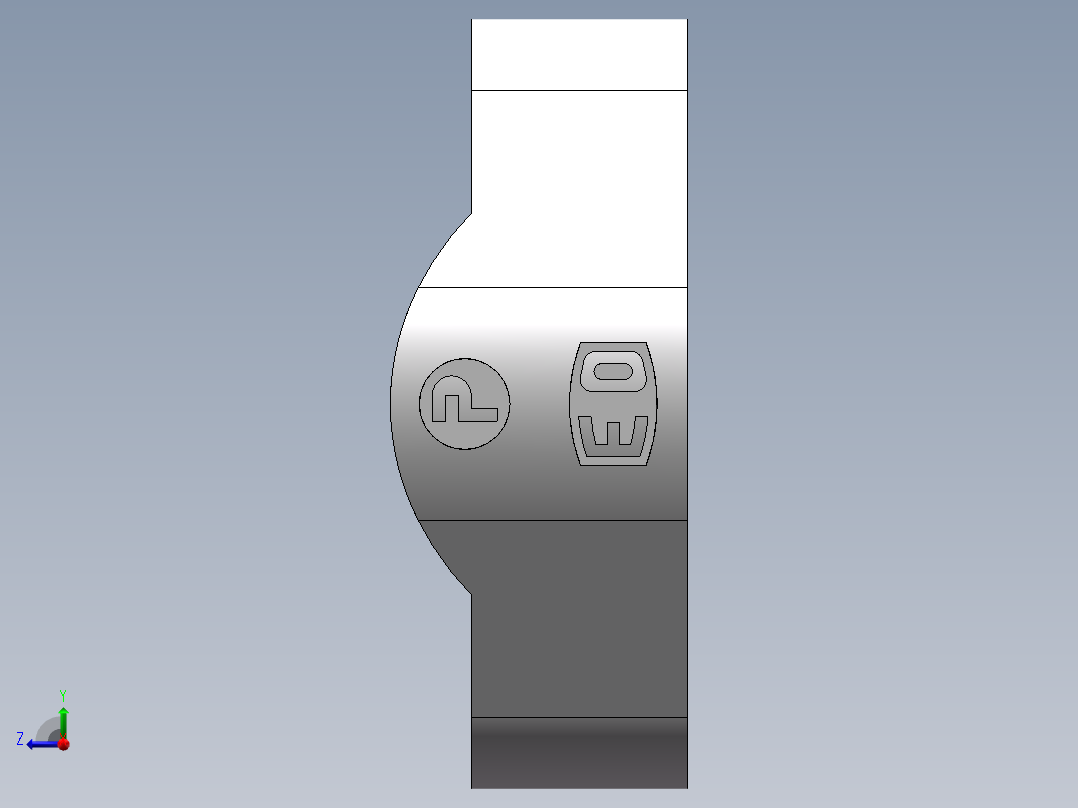 法兰接头、FS-08右视图