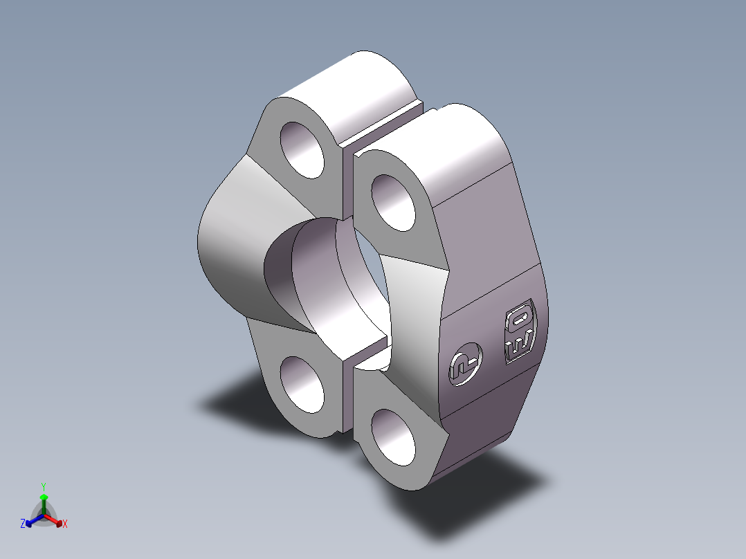 法兰接头、FS-08正等轴测图