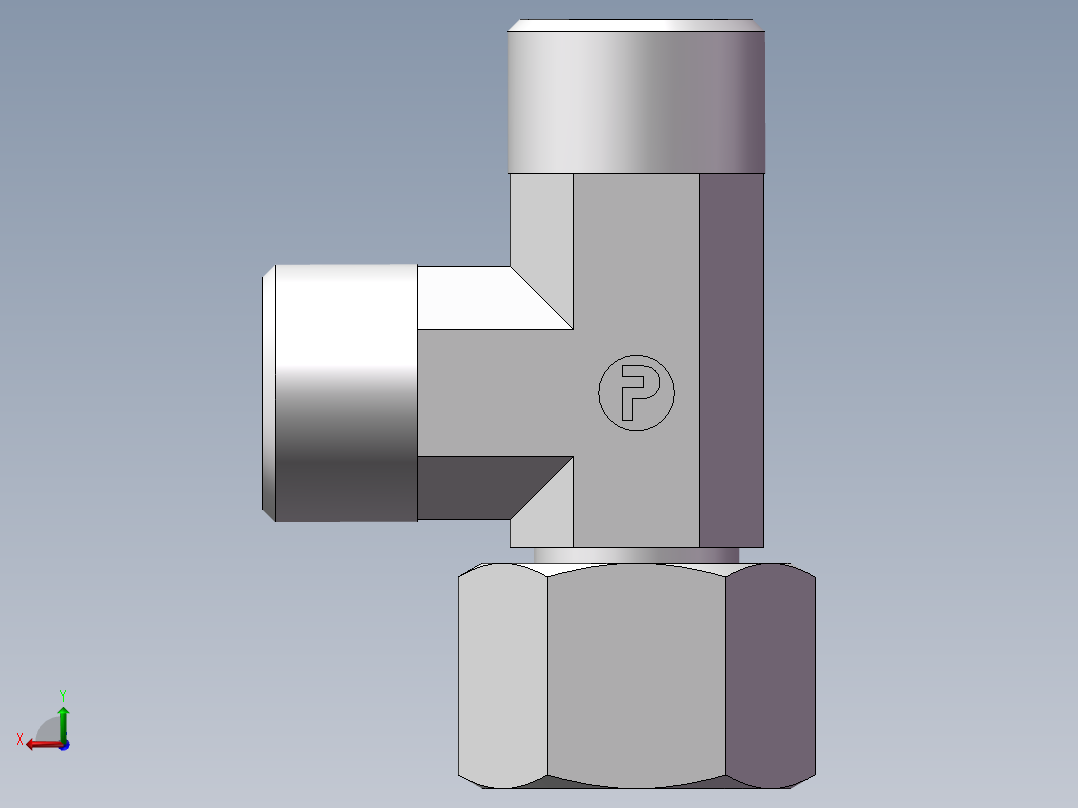 CC+CD 三通组合接头、CD-20后视图
