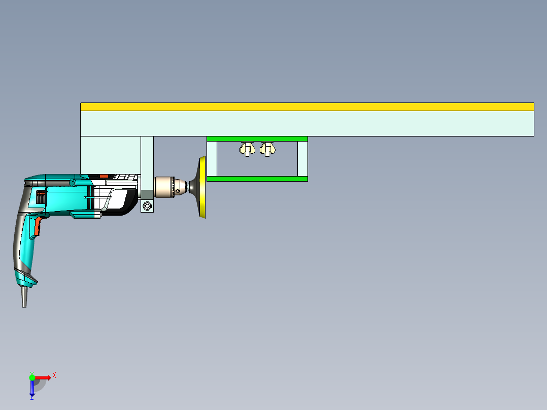 B3003574-圆盘砂光机（DIY）俯视图