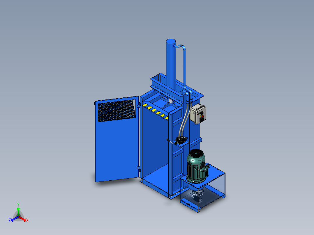 B3004075-液压压实机主视图