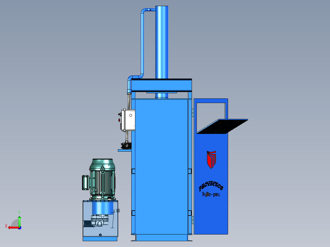 B3004075-液压压实机后视图