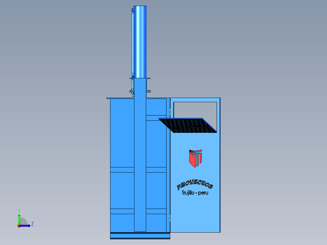 B3004075-液压压实机左视图