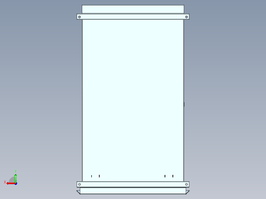 电气控制柜outdoor-enclosure-ip55-for-disconnector-installation-1 2 STP后视图