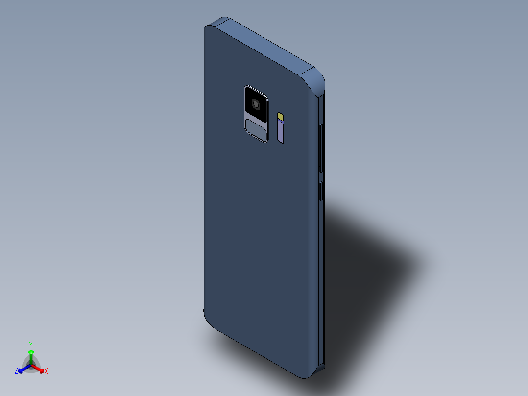 三星galaxy s9 23正等轴测图