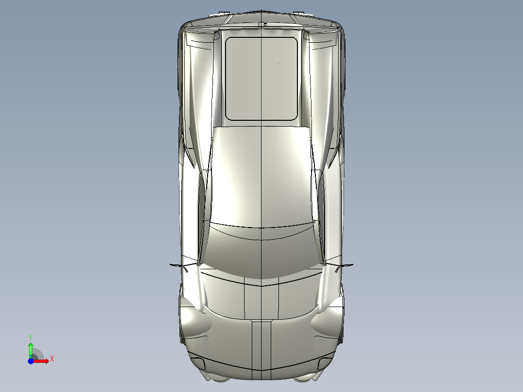 Riah跑车 3D模型（3dsMax设计前视图