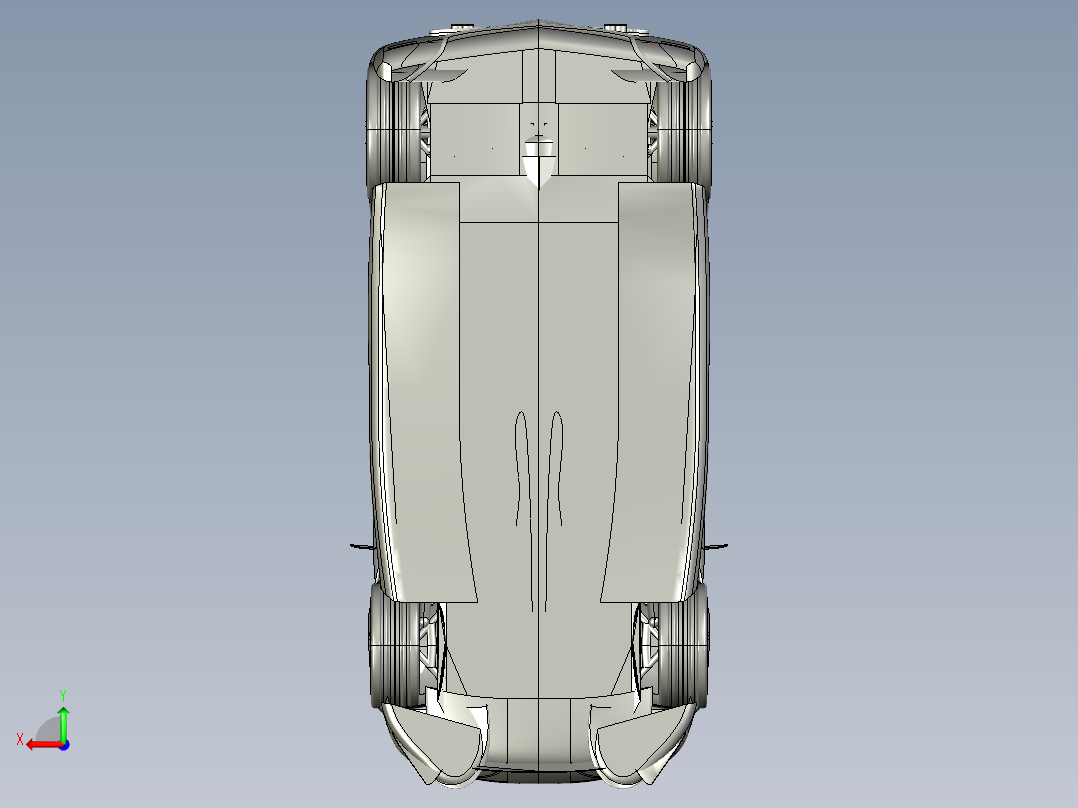 Riah跑车 3D模型（3dsMax设计后视图